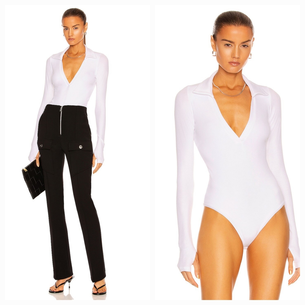 ALIX NYC  Monterey Bodysuit in White Small NWT